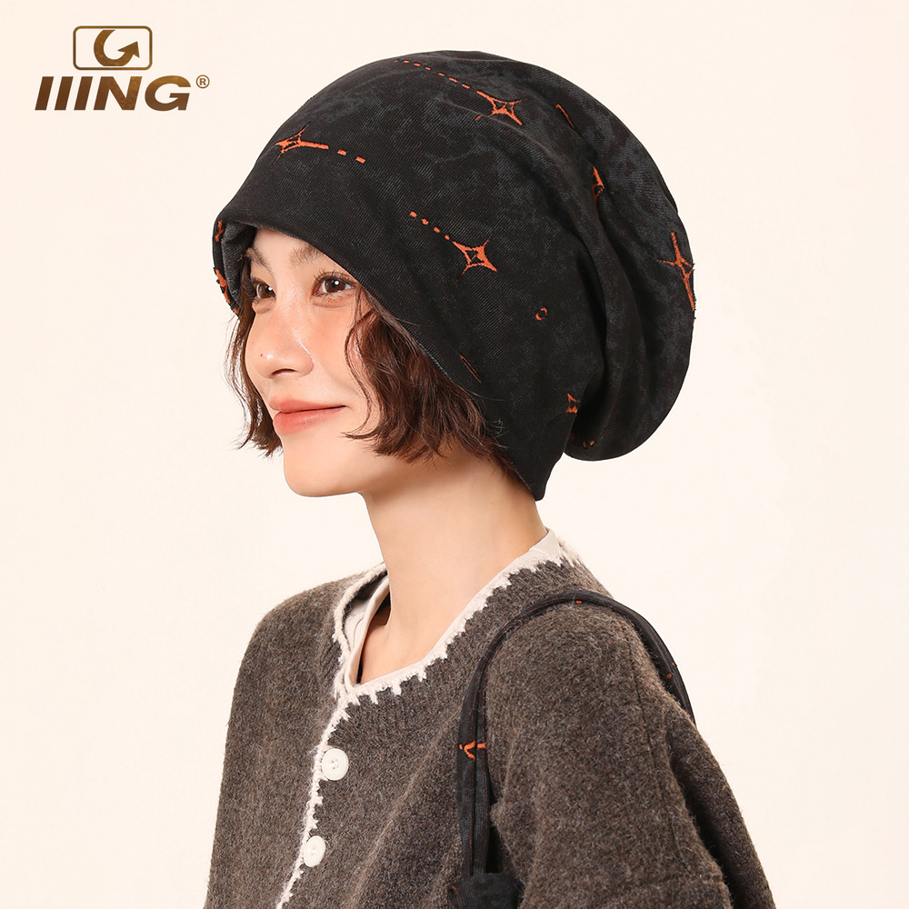 双面可戴经典复古百搭堆堆帽