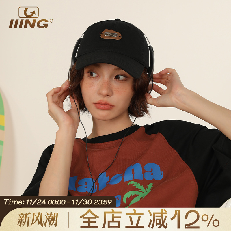 IIING帽控原创贴标鸭舌帽