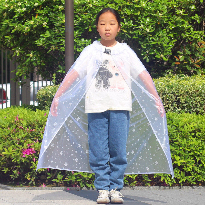 上山戏水防雨加厚男女雨披披肩上学户外儿童披肩防水披肩玩水