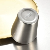 Двухэтажная чайная чашка из нержавеющей стали, бокал, корейская посуда, нержавеющая сталь AISI 304, защита от ожогов