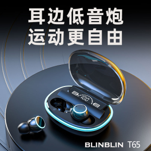 BLINBLIN无线运动超长续航双耳降噪高端入耳式T65蓝牙耳机