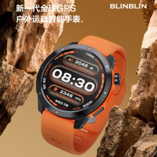 BLINBLIN户外GPS运动智能手表MG03蓝牙通话60 指南针心率血氧超长待机30米防水智能手表 运动模式