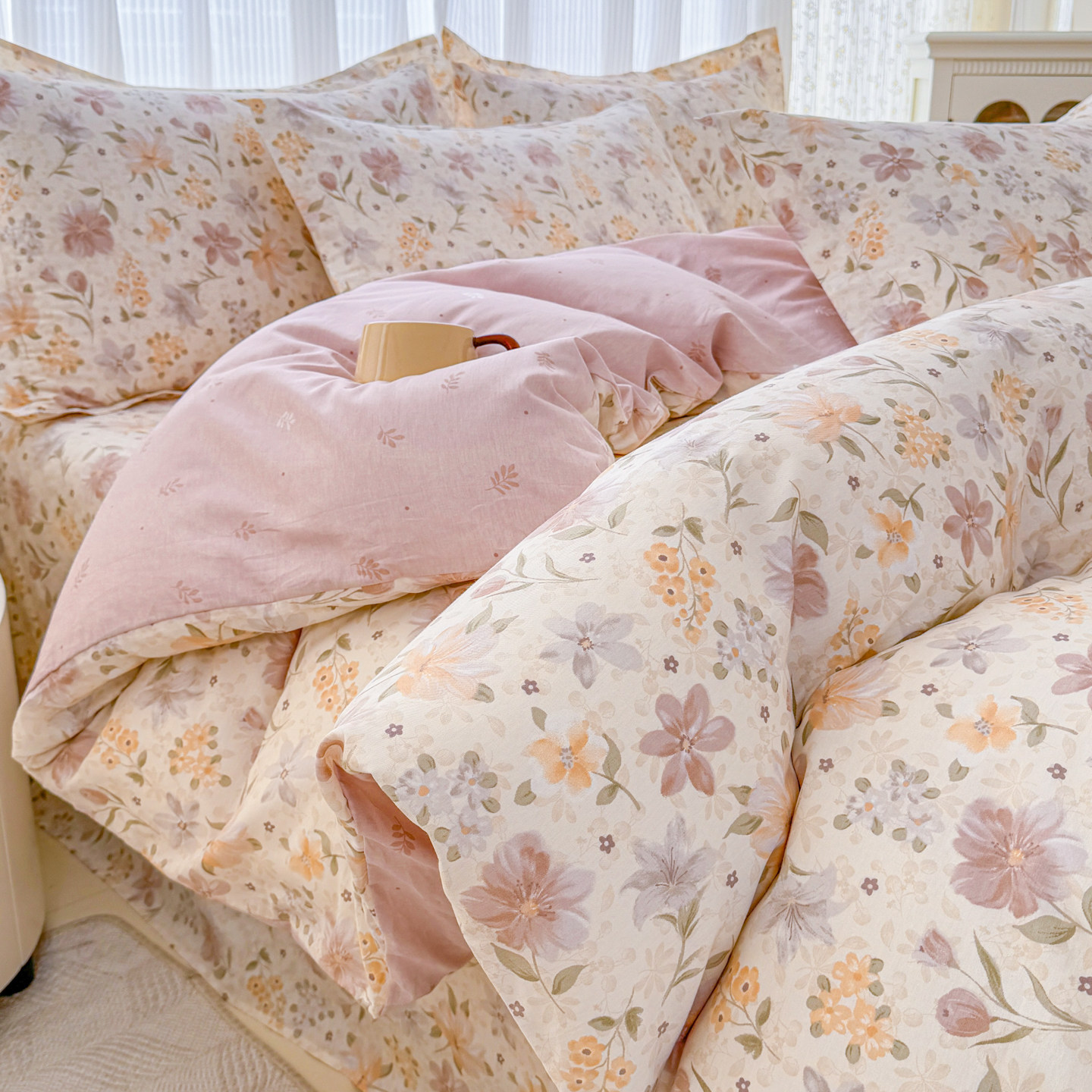 全棉被套单件纯棉被罩可定制小清新学生宿舍被单三件套双人四件套