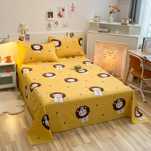 纯棉单件床单磨毛床上用品