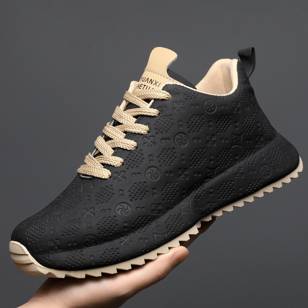 男鞋高级感潮流鞋子个性时尚秋冬老爹鞋男士休闲运动跑步鞋男系带