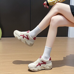 女2026春季 老爹鞋 学生运动跑步鞋 休闲鞋 韩版 厚底增高JC8826 新款