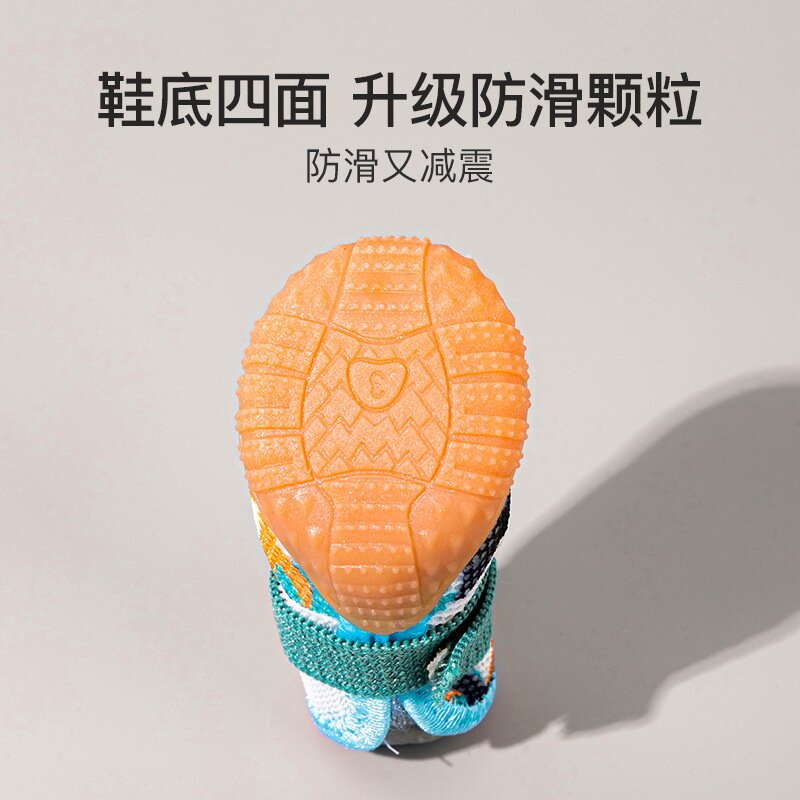 狗狗鞋子小型犬夏季宠物泰迪比熊博美透气鞋套防脏防滑外出不掉脚