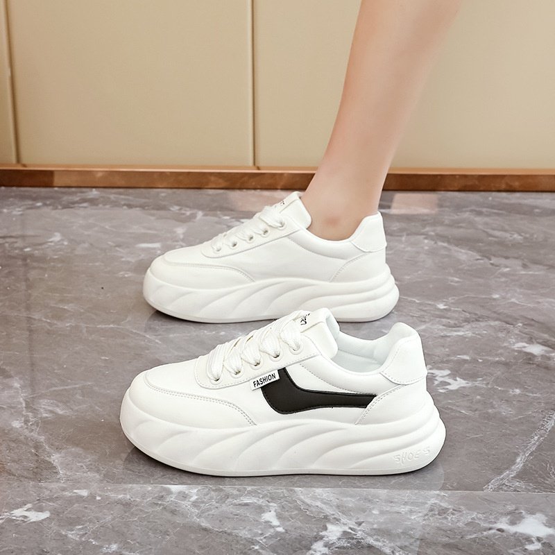 小白鞋女学生韩版2025春季新款百搭休闲运动平底板鞋ins网红A01