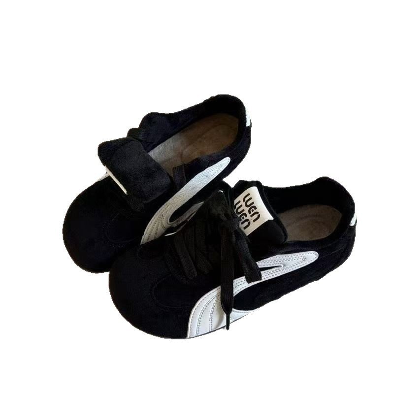 加绒保暖德训鞋子2025冬季新款时尚女鞋复古棉鞋休闲运动板鞋爆款,女鞋,时尚休闲鞋,淘宝优惠券,粉丝福利购,淘宝优惠卷