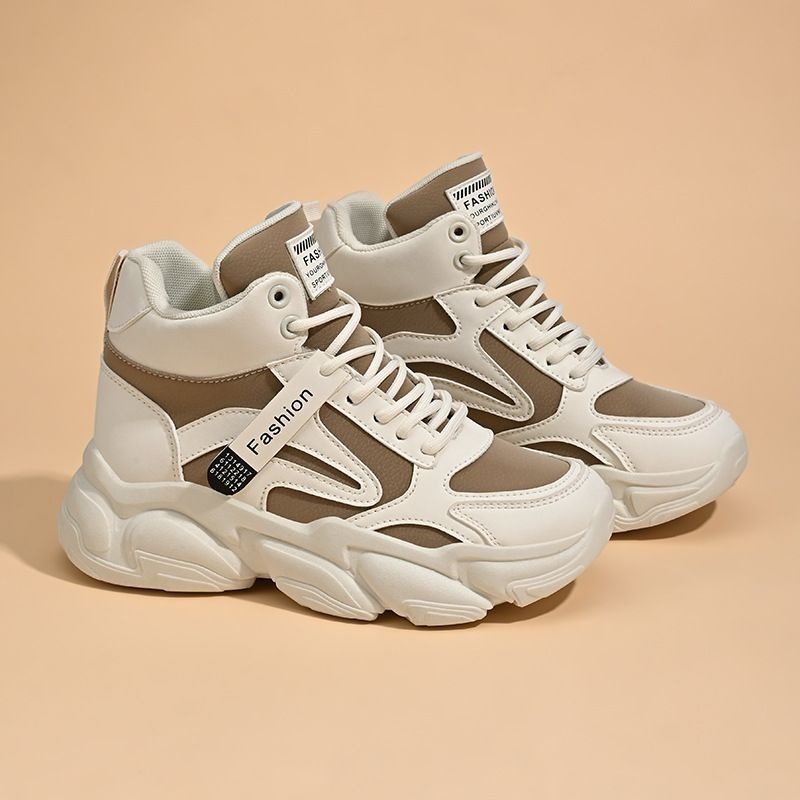 高帮雪地靴女2025秋季女鞋新款透气运动鞋韩版百搭厚底休闲跑步鞋,女鞋,时尚雪地靴,淘宝优惠券,粉丝福利购,淘宝优惠卷