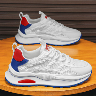男鞋运动鞋男款2026夏季新款网面透气阿甘鞋男士休闲跑步鞋子爆款