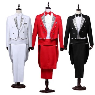 新选男士魔术师舞台乐队指挥燕尾服新款晚会演出R小品女士舞蹈西