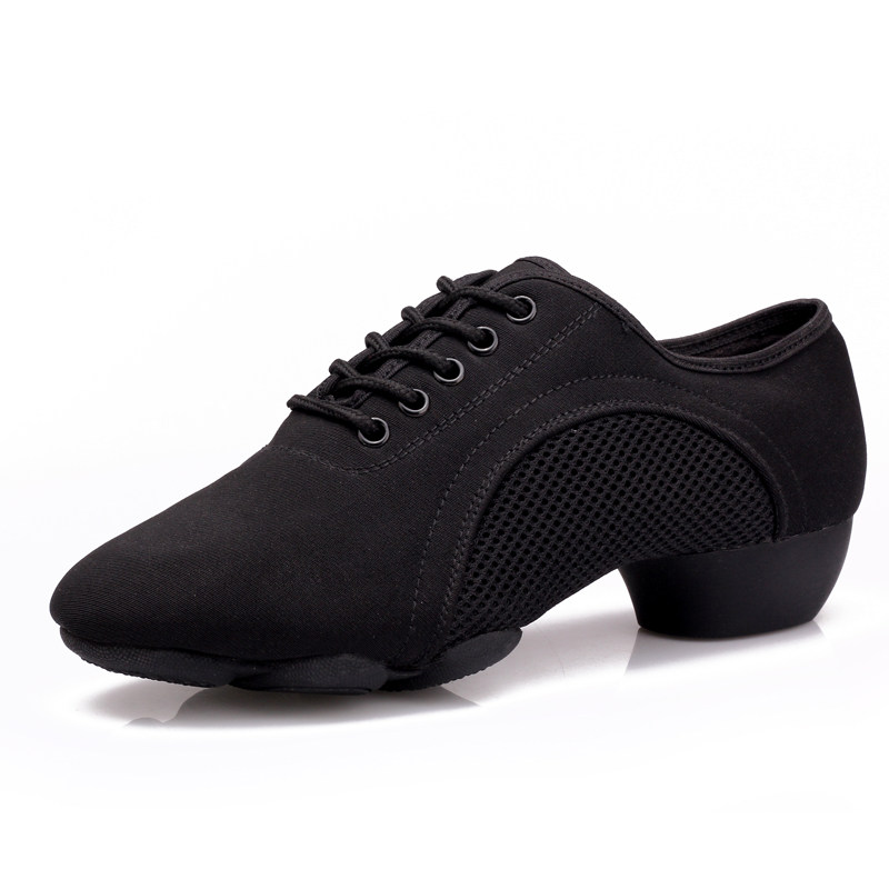新品春秋夏季广场舞舞蹈鞋女牛津B布平跟软底跳舞鞋男式女式拉丁