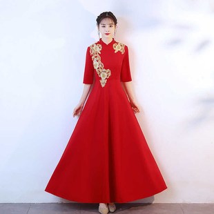 新款大合唱团演出服女礼仪迎宾学生主持颁奖酒店R开业新款礼服宴