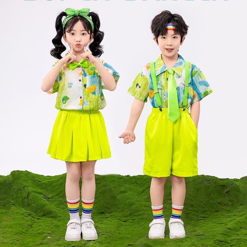 新选六一儿童演出服幼儿园班服z合唱舞蹈服小学生运动会啦啦队表