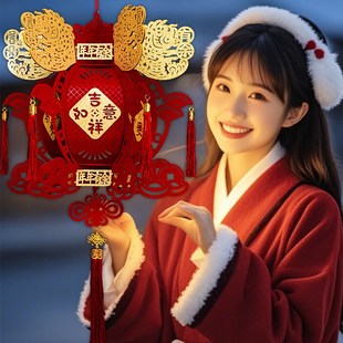 优选新款福e字灯笼新年装饰大宫灯挂饰春节店铺商场布置挂件仙仁