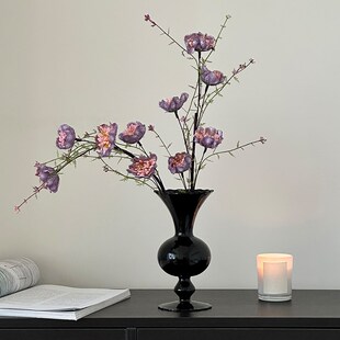 新品粉蝶花仿真花客厅插花装饰A摆件逼真假花摆设高级感轻奢客厅