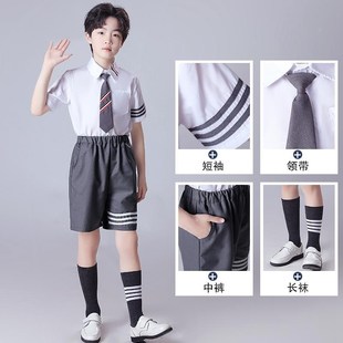 新款儿童大合唱表演服英伦风诗朗诵小学生乐队比赛礼服班服演出服