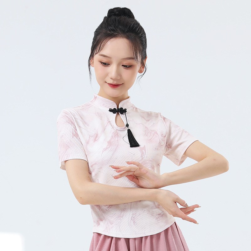 精选舞蹈服练功服女n夏季新款现代舞服成人修身形体训练古典舞演