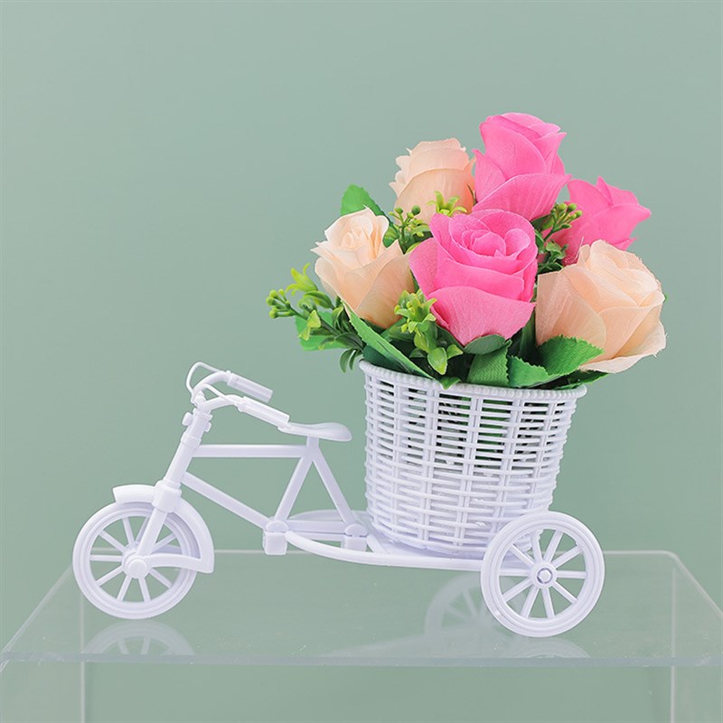 室内摆设假花仿真花车套装饰品客厅塑料绢花干花束家居盆栽小摆件