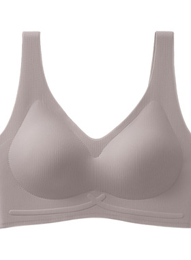 背心276无钢圈大码聚拢内衣女瑜伽健身防震文胸罩吊带防走光无痕