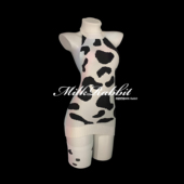 Cy奶兔「性感牛牛」cosplay性感挂脖露背包臀睡裙纯欲奶牛qqny女