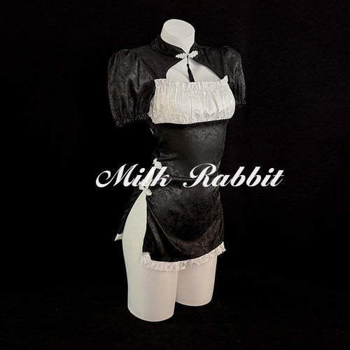 Cy奶兔「古典旗袍」qqny御姐性感制服纯欲内衣cos风情内衣套装女