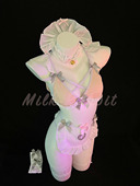 Cy奶兔「温柔学妹」女仆cos装 纯欲制服性感睡衣qqny内衣白丝套装