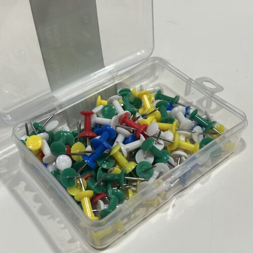 彩色工字钉留言钉 软木板专用 绘画图钉画板钉钉长1.1cm500个包邮