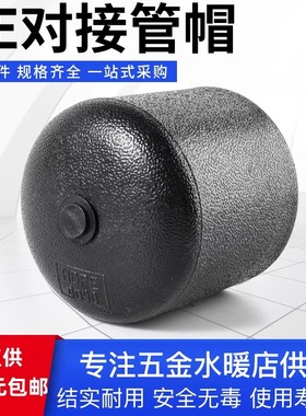 PE对接管帽对接式热熔管堵堵头饮用水管接头hdpe对焊堵帽闷头封头