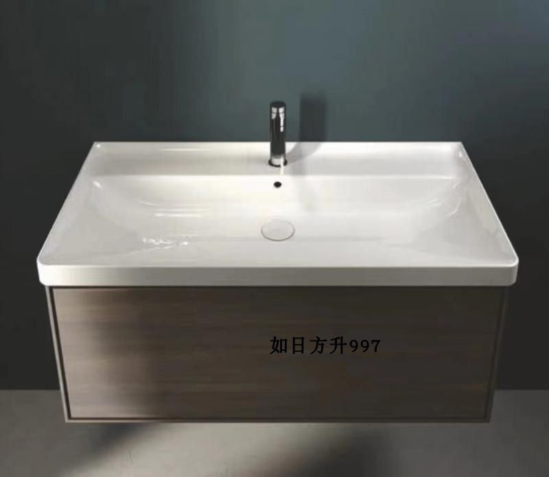 新款台盆陶瓷一体式大水池