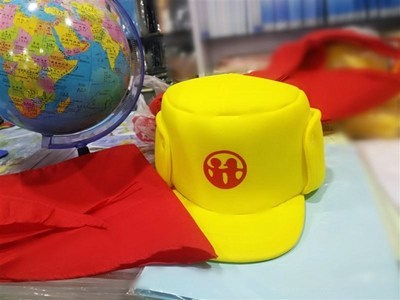 冬款济南通用学生护耳保暖小黄帽