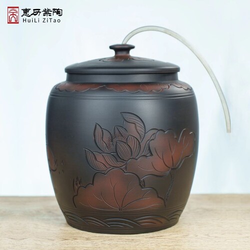 建水紫陶水缸陶瓷储水桶不馊臭