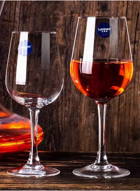 乐美雅红酒杯家用6只装水晶玻璃高脚杯套装欧式葡萄酒杯子洋酒杯