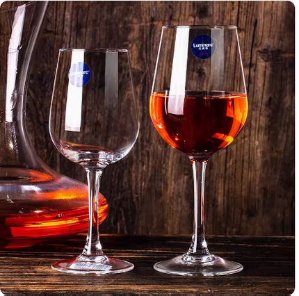乐美雅红酒杯家用6只装水晶玻璃高脚杯套装欧式葡萄酒杯子洋酒杯