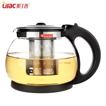 紫丁香耐热玻璃茶壶茶水分离过滤花茶壶家用大容量水壶红茶具套装,餐饮具,茶壶,淘宝优惠券,粉丝福利购,淘宝优惠卷