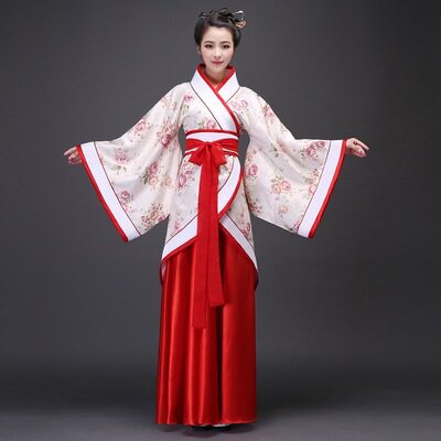 古装唐装汉服女唐朝拖尾贵妃服装