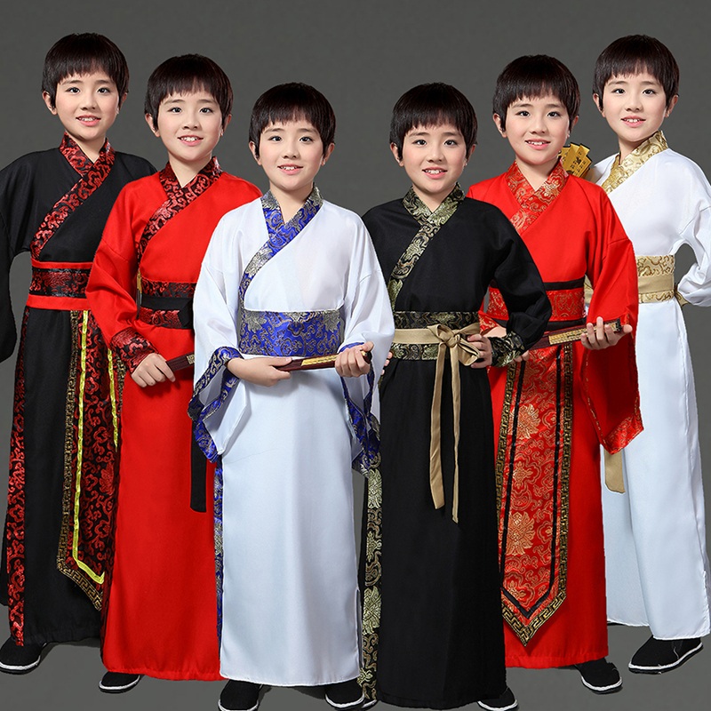 三国演义儿童古装汉服刘备关羽孙权曹操周瑜服装男款诸葛亮演出服