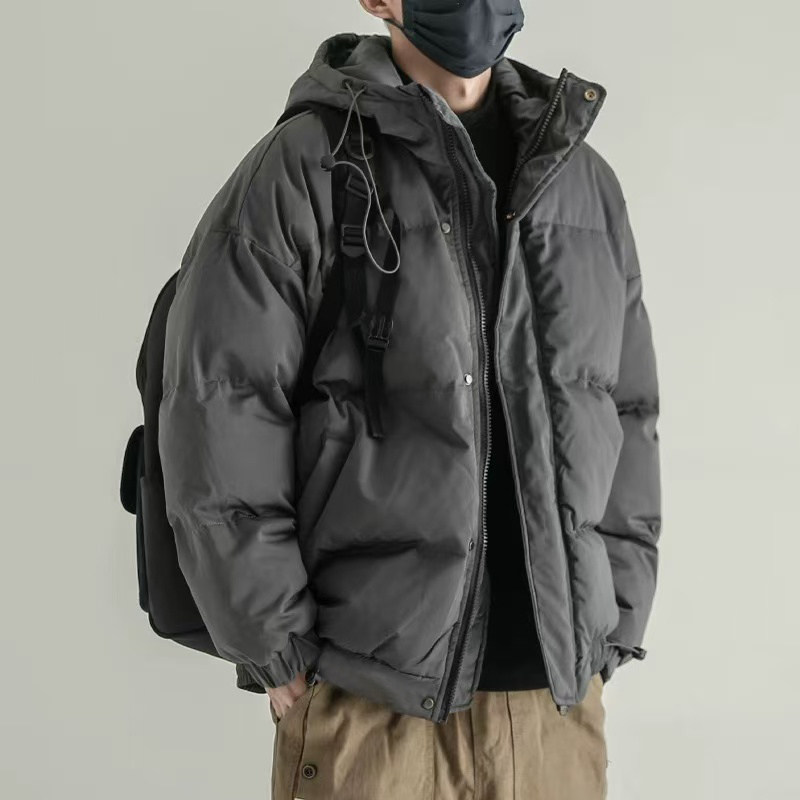 加绒加厚羽绒服男厚重感棉衣