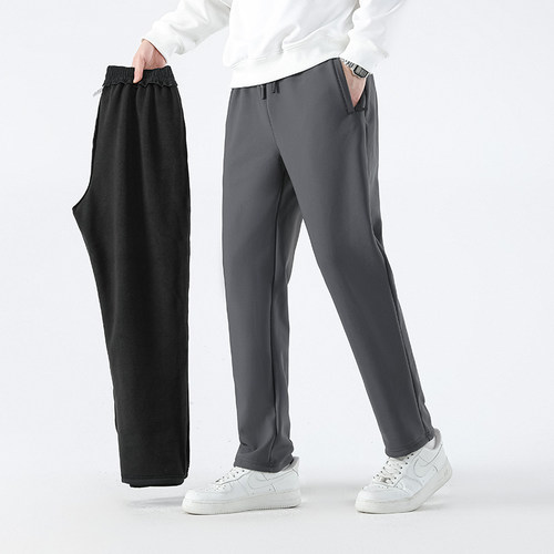 男士休闲裤直筒运动加大码裤子男