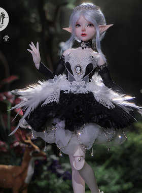 JOYBJD正品bjd四分娃娃Yeva月见黑天鹅裙sd人形玩偶可动树脂娃娃