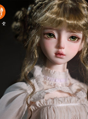 原创正版四分bjd娃娃白天使bjd可动玩偶中世纪洛可可风手工娃娃