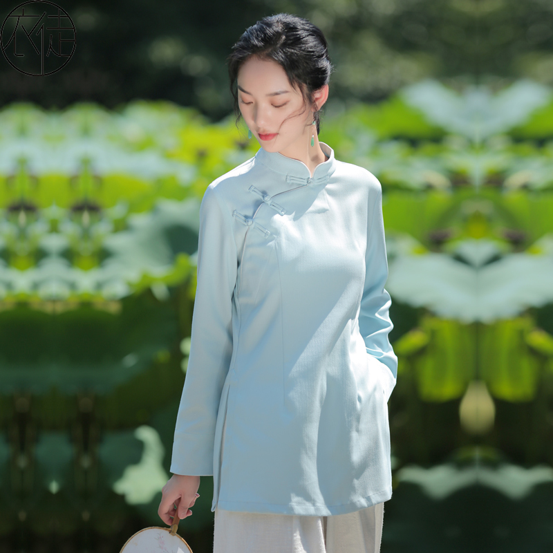 新中式禅意茶服春秋民国风