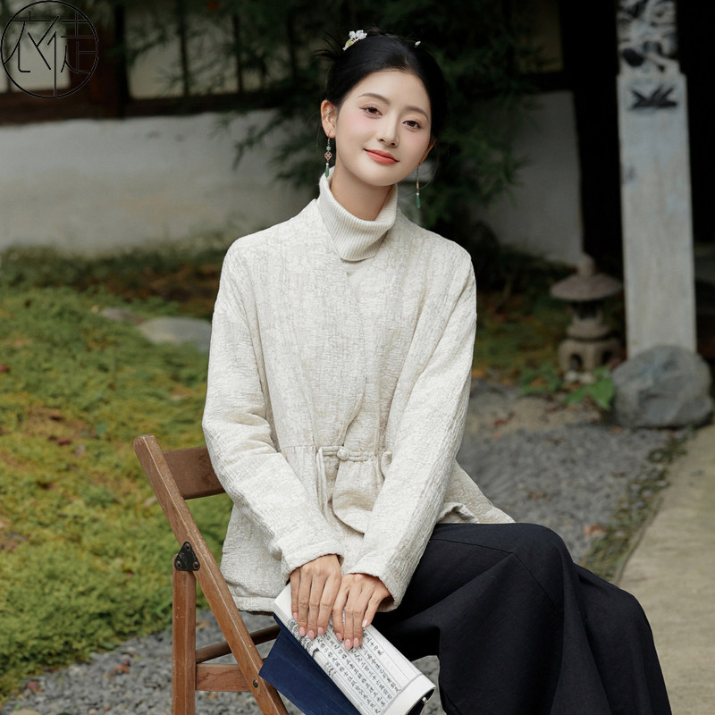 中国风棉服上衣外套高级感汉服女