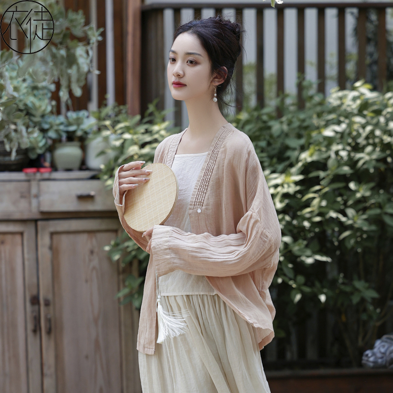 茶服苎麻新中式国风女装