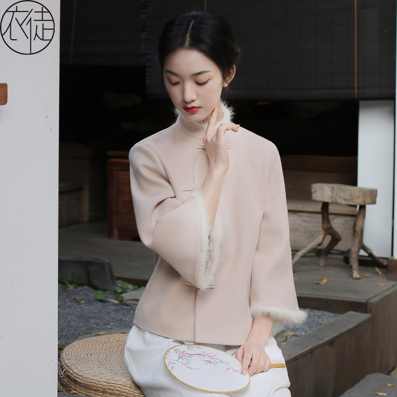中国风唐装秋冬茶服外套
