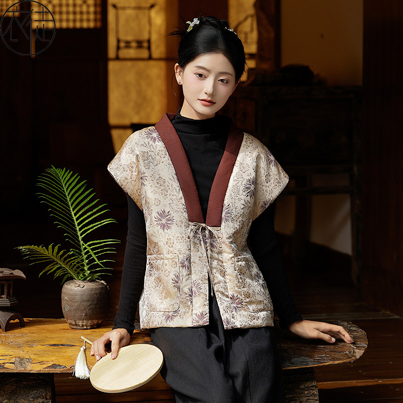 2026秋冬高端女汉服唐褙子开衫图片