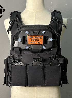 黑色K19战术背心军迷户外真人CS三联包防弹马甲大小可调胖子可穿
