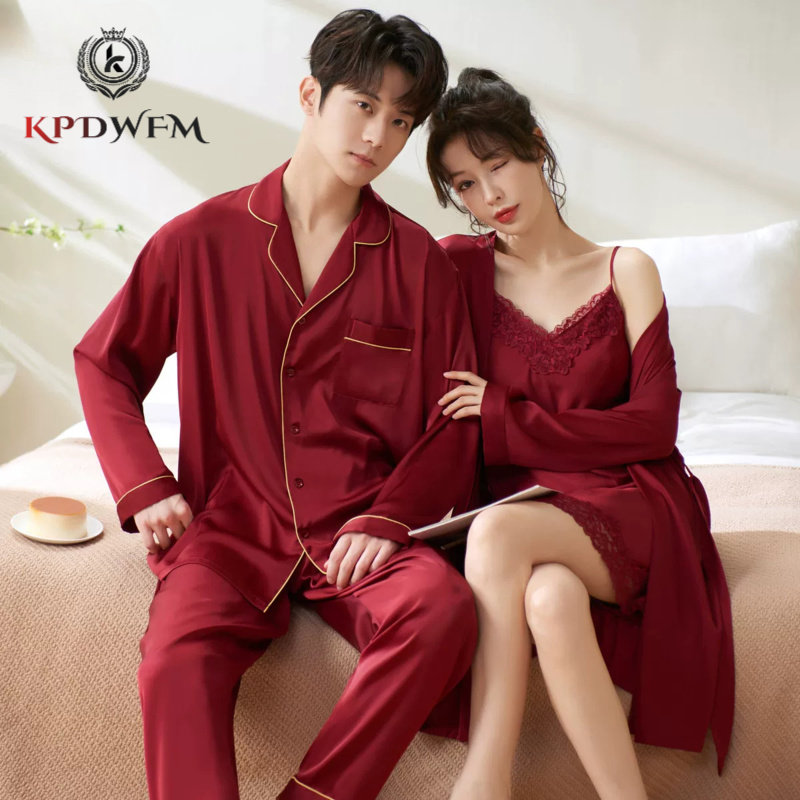 Kpdwfms结婚睡衣女新娘晨睡衣/家居服套装