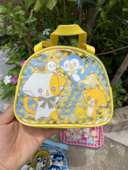 中古老货07年偶像宣言月岛希良梨小奈PVC手提包透明收纳包化妆包